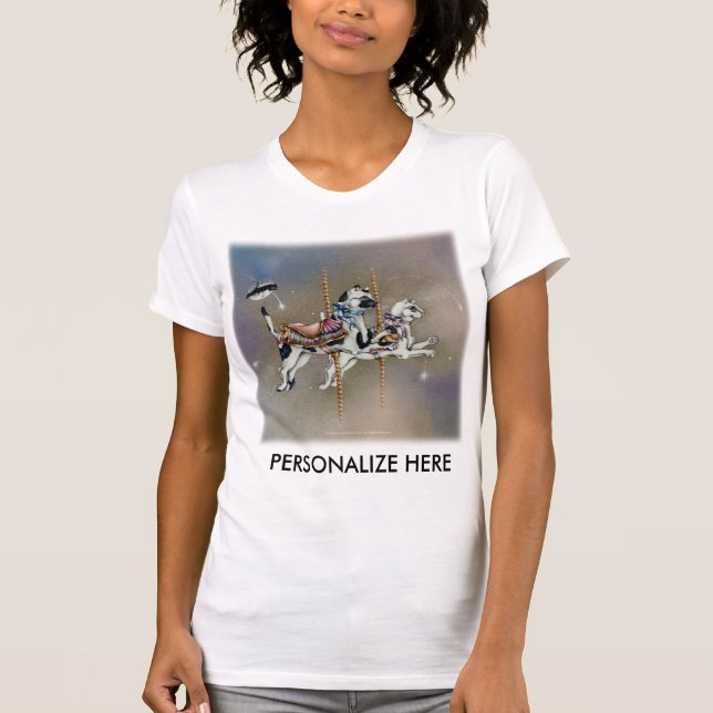 Camiseta Cables de tanque - Cuadros de carrusel SQ (Anverso)