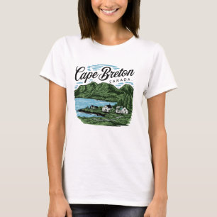 Camiseta Cabo Bretón Canadá. Retro