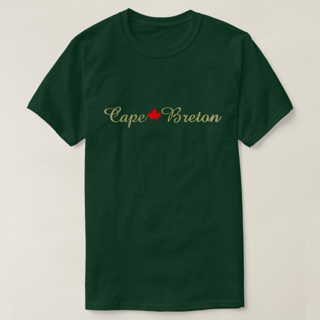 Camiseta Cabo Breton Nueva Escocia Halifax Personalizar Can (Diseño del anverso)