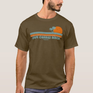 Camiseta Cabo Charles Beach Virginia Sun Palm Trees