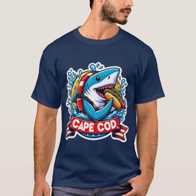 CAMISETA CABO COD-GREAT BLANCO COMIENDO PERRO CALIENTE (Anverso)