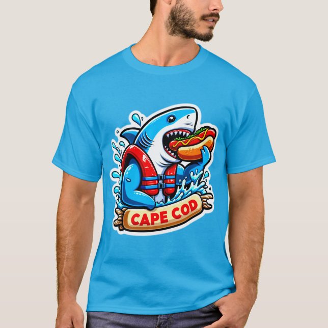 CAMISETA CABO COD-GREAT BLANCO COMIENDO PERRO CALIENTE 2 (Anverso)