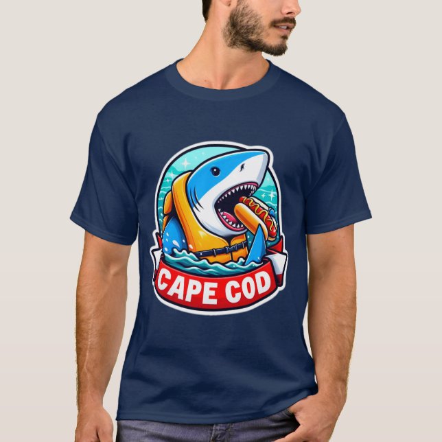 CAMISETA CABO COD-GREAT BLANCO COMIENDO PERRO CALIENTE 4 (Anverso)