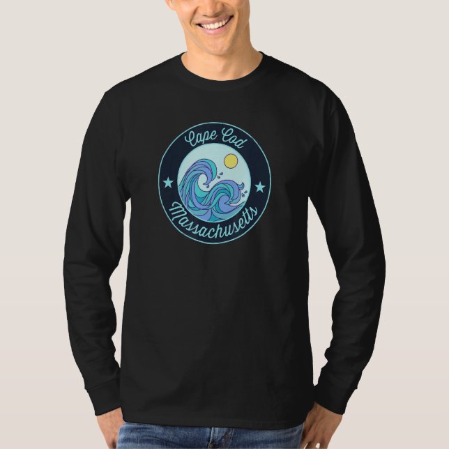 Camiseta Cabo Cod Ma Massachusetts Recuerdo Náutico Surfist (Anverso)