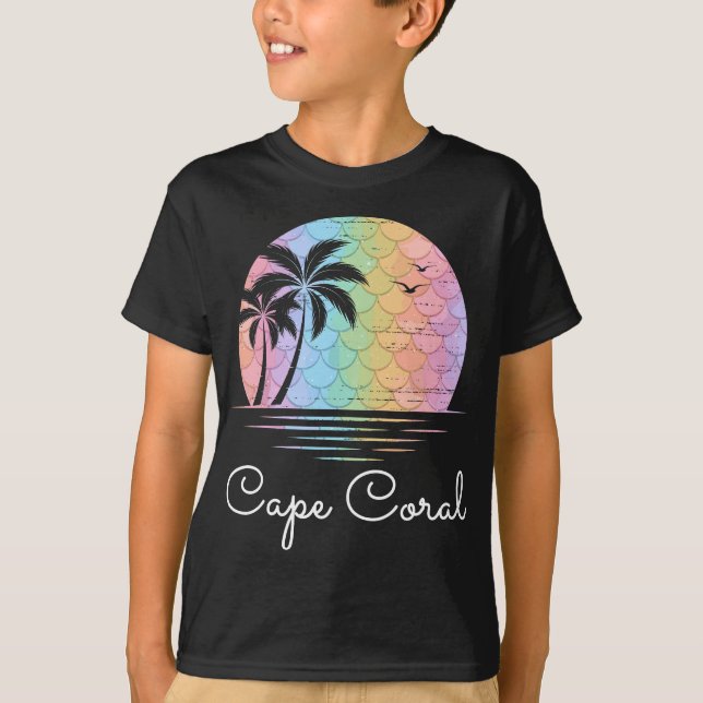 Camiseta Cabo Coral Florida Vacation Island Familia Gr (Anverso)