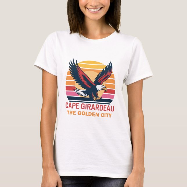 Camiseta Cabo Girardeau". La imagen es un logo para Cape Gi (Anverso)