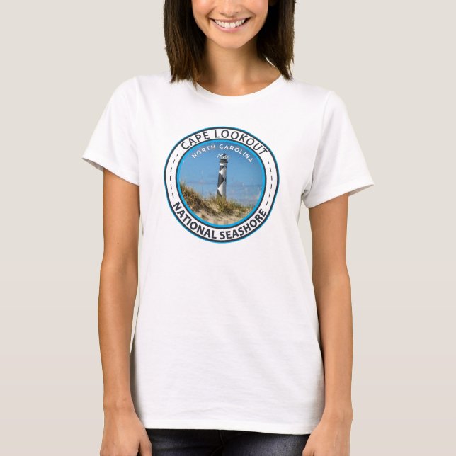 Camiseta Cabo Lookout Mar Nacional Carolina del Norte (Anverso)