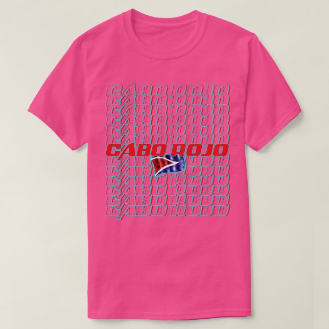 Camiseta Cabo Rojo Cascada texto 2 (Diseño del anverso)