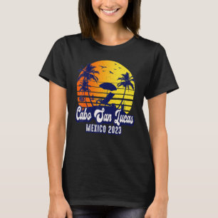 Camiseta Cabo San Lucas 2023 México Sunset Beach Retro