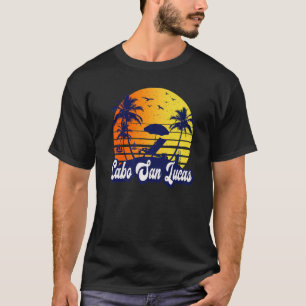 Camiseta Cabo San Lucas México Sunset Beach Retro