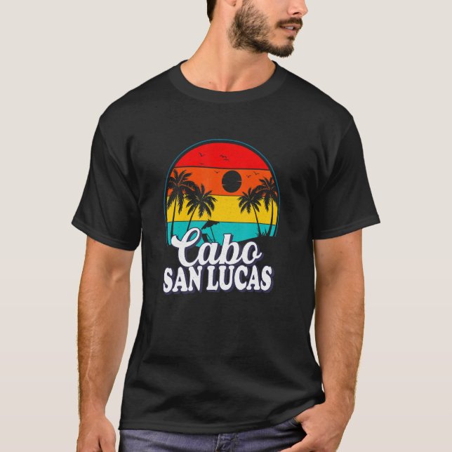 Camiseta Cabo San Lucas México Vacaciones Retro Beach Souve (Anverso)
