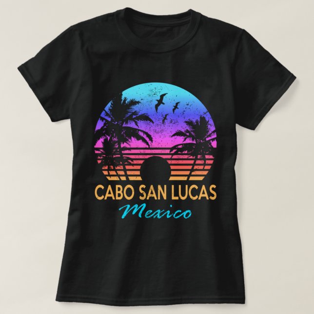 Camiseta CABO SAN LUCAS MÉXICO Vacaciones Vintage (Diseño del anverso)