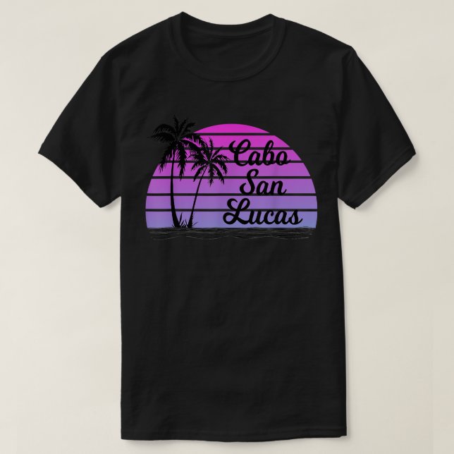 Camiseta CABO SAN LUCAS Recuerdo Palmas de México Sol Playa (Diseño del anverso)