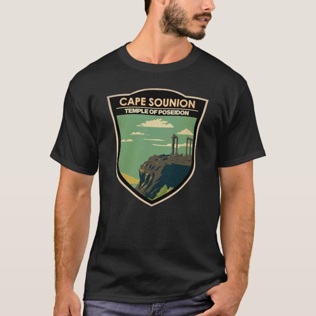 Camiseta Cabo Sounion Grecia Viaje a la intemperie (Anverso)