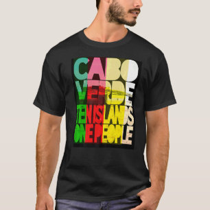 Camiseta Cabo Verde 10 islas 1 pueblo rasta