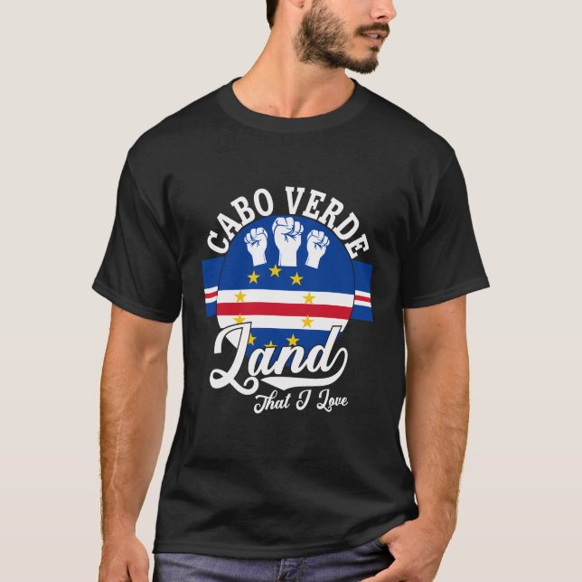 Camiseta Cabo Verde Cabo Verde Tierra Que Amo Cabo Verde (Anverso)