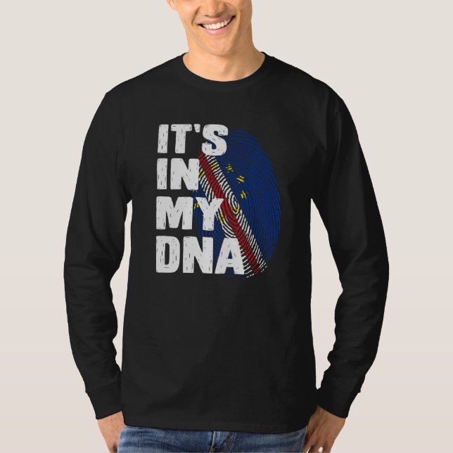 Camiseta Cabo Verde en mi huella digital (Anverso)