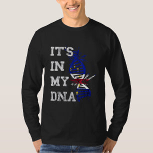 Camiseta Cabo Verde está en mi ADN Bandera de raíces cabove