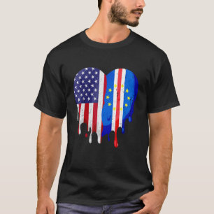 Camiseta Cabo Verde Norteamericano Patriota Groar País Melt