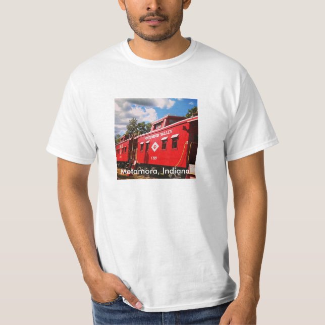 Camiseta Caboose del ferrocarril del valle de Whitewater (Anverso)