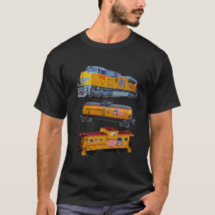 Camiseta Caboose del motor del tren de mercancías