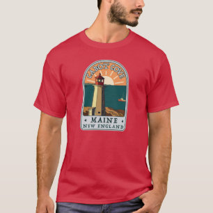Camiseta Cabot Cove pegatina vintage de la casa ligera ases
