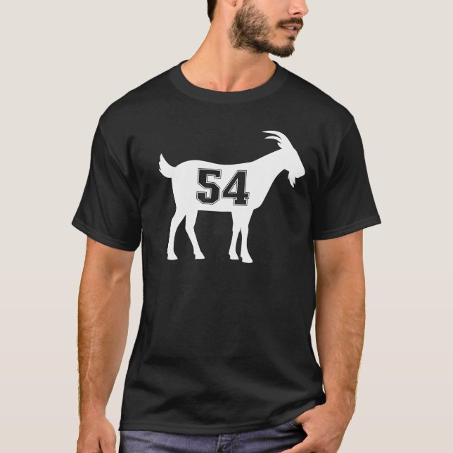 Camiseta Cabra 54 G.O.A.T. Número Cincuenta Y Cuatro Cabras (Anverso)
