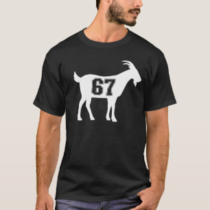 Camiseta Cabra 67 G.O.A.T. Número Sesenta Y Siete Cabra