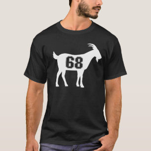 Camiseta Cabra 68 G.O.A.T. Número Sesenta Y Ocho Cabra
