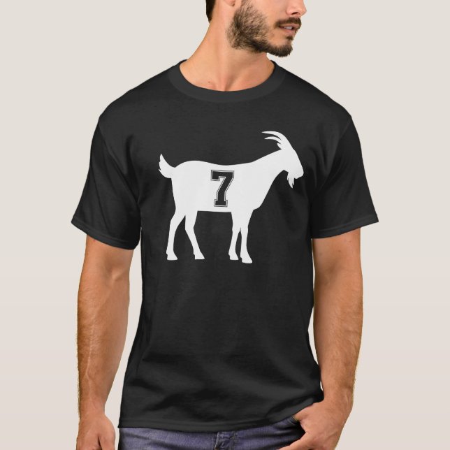 Camiseta Cabra 7 G.O.A.T Número Siete Cabra (Anverso)