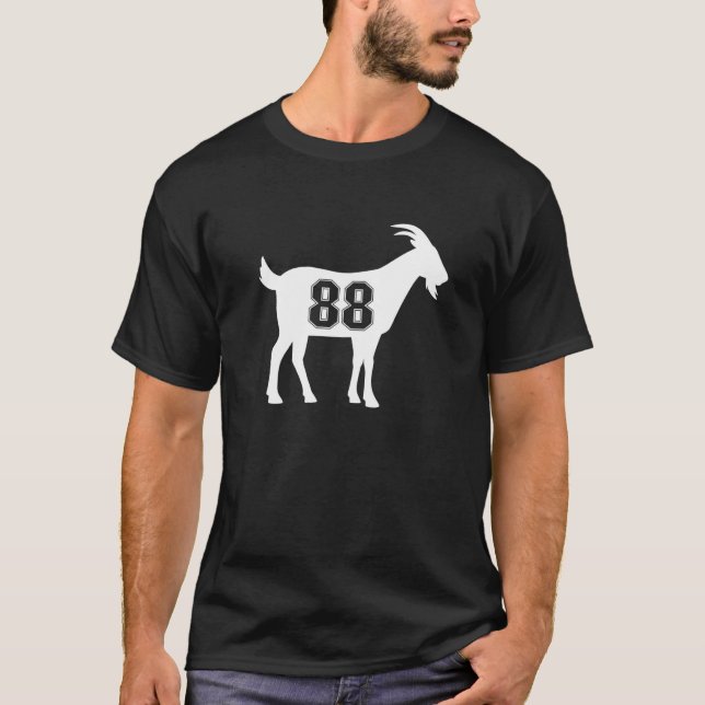Camiseta Cabra 88 G.O.A.T. Número Ochenta Y Ocho Cabra (Anverso)