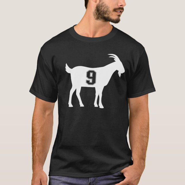 Camiseta Cabra 9 G.O.A.T Número Nueve Cabra (Anverso)