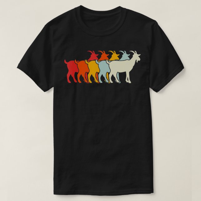 Camiseta Cabra Animal Vintage Para Hombres Mujeres Niños (Diseño del anverso)