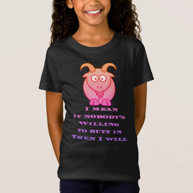 Camiseta cabra BILLY entrometida  (Anverso)