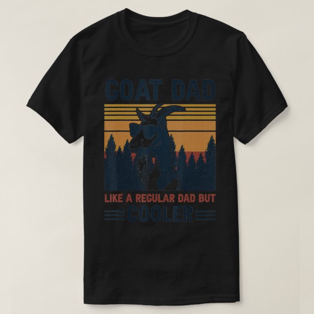 Camiseta Cabra Como Un Padre Regular Pero Más Frío (Diseño del anverso)