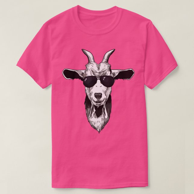 Camiseta Cabra con gafas de sol (Diseño del anverso)