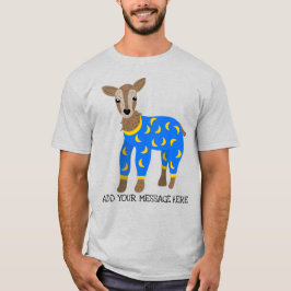 Camiseta Cabra con Ilustracion de pijamas personalizado