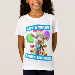 Camiseta Cabra con Sopladores de Fiesta