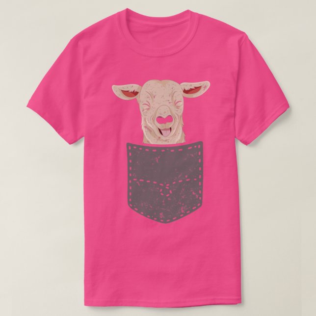 Camiseta Cabra Cute de granjero (Diseño del anverso)