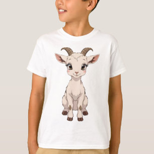 Camiseta Cabra de anime con ojos grandes