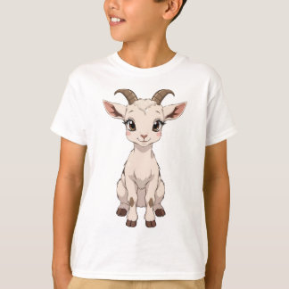 Camiseta Cabra de anime con ojos grandes