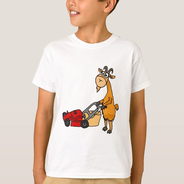 Camiseta Cabra de Billy divertida que empuja el dibujo (Anverso)