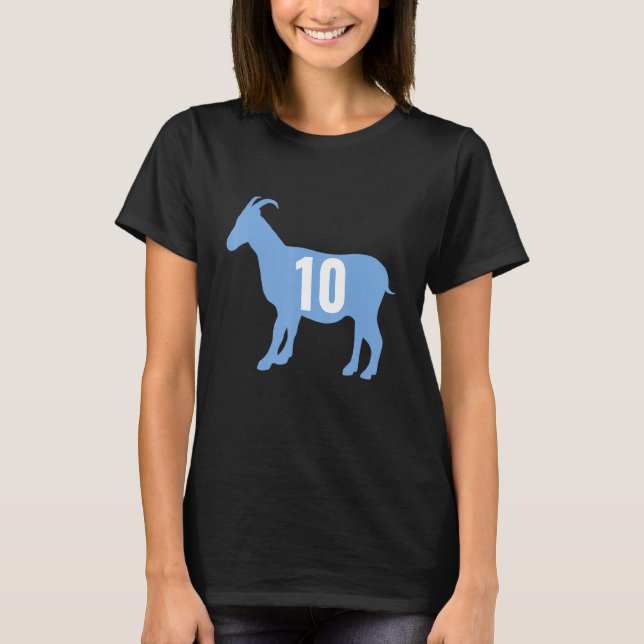 Camiseta Cabra de fútbol 10 Argentina (Anverso)