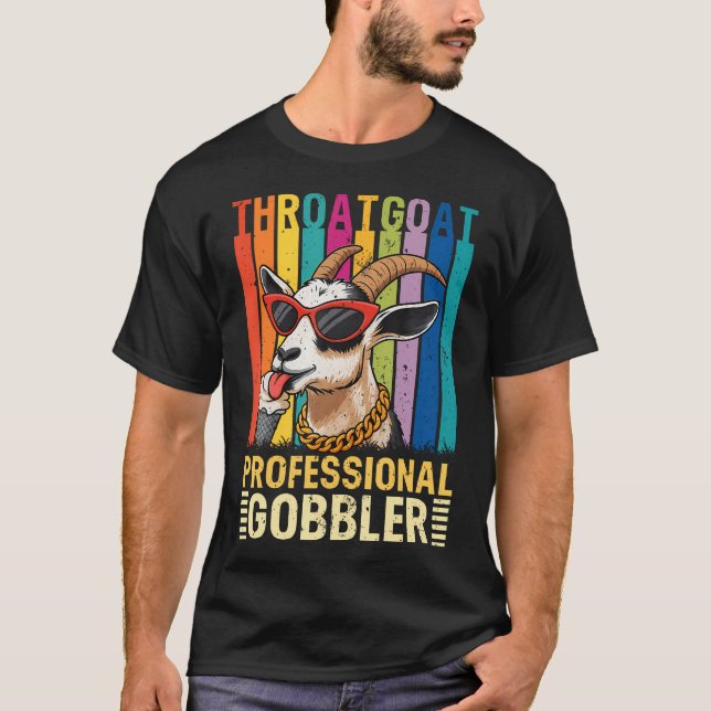 Camiseta Cabra de Garganta Gorrón Profesional Inapropiado (Anverso)