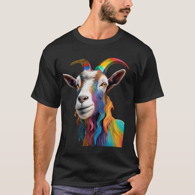 Camiseta Cabra De Granja Cute Cabra Billy Goat Yard T Shirt (Anverso)