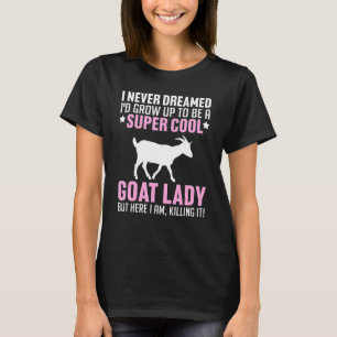 Camiseta Cabra De Guay Para Mujeres Chicas Agricultoras Cab