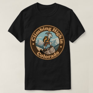 Camiseta Cabra de montaña alta vintage Colorado