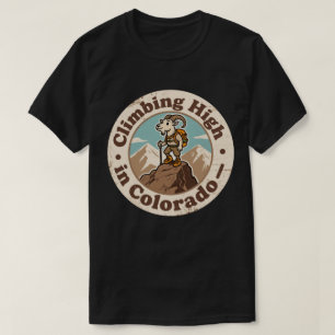 Camiseta Cabra de montaña alta vintage de Colorado