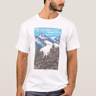 Camiseta Cabra de montaña blanca FamilyWyoming