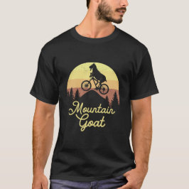 Camiseta Cabra de montaña, cabra en bicicleta de montaña